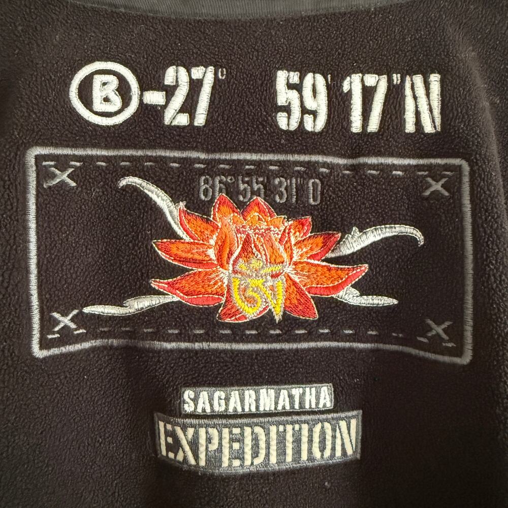 90s Vintage BOGNER Everest Expedition Embroidered Fleece Mid Layer Medium Large - Picture 4 of 10
